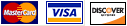 MasterCard | Visa | Discover Network